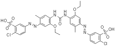 CAS # 94088-49-0, 3,3'-[Carbonylbis[imino(5-ethoxy-2-methyl-4,1-phenylene)azo]]bis[6-chlorobenzenesulfonic acid]