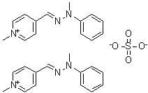 CAS # 94159-08-7, 1-Methyl-4-[(methylphenylhydrazono)methyl]pyridinium sulfate (2:1)