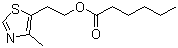 structure of CAS# 94159-32-7, 2-(4-Methylthiazol-5-yl)ethyl hexanoate