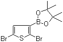 structure of CAS# 942070-22-6, 2,5-Dibromothiophene-3-boronic acid pinacol ester