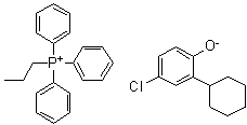 CAS 登录号：94231-16-0, 三苯基丙基鏻 4-氯-2-环己基苯酚盐