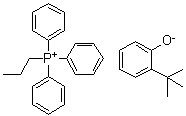 triphenylpropyl-Phosphonium salt with 2-(1,1-dimethylethyl)phenol (1:1) molecular structure (CAS 94231-19-3)