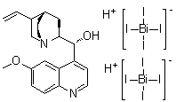 CAS # 94233-33-7, (8alpha,9R)-6'-Methoxy-cinchonan-9-ol bis[(T-4)-tetraiodobismuthate(1-)]