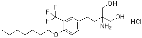structure of CAS# 942398-84-7, Amiselimod hydrochloride