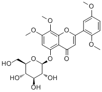 CAS 登录号：942626-75-7, 2-(2,5-二甲氧基苯基)-5-(beta-D-吡喃葡萄糖基氧基)-7,8-二甲氧基-4H-1-苯并吡喃-4-酮