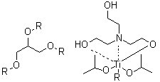 三[[2,2',2''-次氮基三[乙醇]]-N,O,O'][mu3-[1,2,3-丙三醇-O:O':O'']]六(2-丙醇)三钛分子结构 (CAS 94277-72-2)