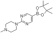 structure of CAS# 942922-07-8, 2-(4-Methylpiperazino)pyrimidine-5-boronic acid pinacol ester