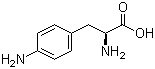 4-氨基-L-苯丙氨酸分子结构 (CAS 943-80-6)
