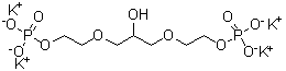 1,3-二[2-(磷酰氧基)乙氧基]-2-丙醇四钾盐分子结构 (CAS 94313-95-8)