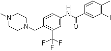 structure of CAS# 943320-50-1, 3-Iodo-4-methyl-N-[4-[(4-methyl-1-piperazinyl)methyl]-3-(trifluoromethyl)phenyl]benzamide