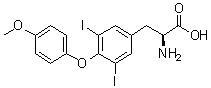CAS 登录号：94345-95-6, 3,5-二碘-O-(4-甲氧基苯基)-L-酪氨酸