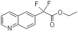 structure of CAS# 943541-40-0, Ethyl 2,2-difluoro-2-(quinolin-6-yl)acetate