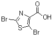 2,5-Dibromo-4-thiazolecarboxylic acid molecular structure (CAS 943735-44-2)