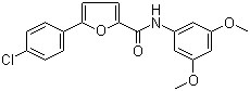 structure of CAS# 944261-79-4, 5-(4-Chlorophenyl)-N-(3,5-dimethoxyphenyl)-2-furancarboxamide