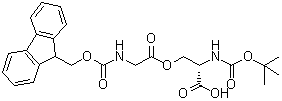 CAS # 944283-06-1, N-[(1,1-Dimethylethoxy)carbonyl]-O-[N-[(9H-fluoren-9-ylmethoxy)carbonyl]glycyl]-L-serine