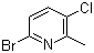 6-Bromo-3-chloro-2-methylpyridine molecular structure (CAS 944317-27-5)