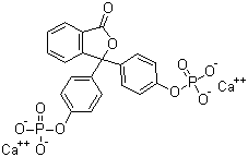 structure of CAS# 94465-66-4, Phenolphthalein diphosphate calcium salt