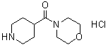 4-(Morpholinocarbonyl)piperidine hydrochloride molecular structure (CAS 94467-73-9)
