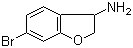 structure of CAS# 944709-63-1, 6-Bromo-2,3-dihydrobenzofuran-3-amine