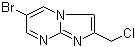 structure of CAS# 944896-76-8, 6-溴-2-(氯甲基)咪唑并[1,2-a]嘧啶