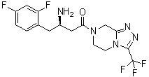 CAS 登录号：945261-48-3, (3R)-3-氨基-4-(2,4-二氟苯基)-1-[5,6-二氢-3-(三氟甲基)-1,2,4-三唑并[4,3-a]吡嗪-7(8H)-基]-1-丁酮