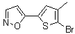CAS # 945392-05-2, 5-(5-Bromo-4-methylthien-2-yl)isoxazole, 5-(5-Bromo-4-methyl-2-thienyl)isoxazole