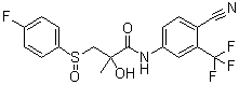 structure of CAS# 945419-64-7, N-[4-氰基-3-(三氟甲基)苯基]-3-[(4-氟苯基)亚磺酰基]-2-羟基-2-甲基丙酰胺