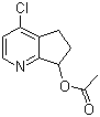 structure of CAS# 945666-87-5, 4-Chloro-6,7-dihydro-5H-cyclopenta[b]pyridin-7-yl acetate