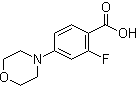 2-Fluoro-4-(4-morpholinyl)benzoic acid molecular structure (CAS 946598-40-9)