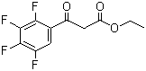 structure of CAS# 94695-50-8, Ethyl 2,3,4,5-tetrafluorobenzoyl acetate