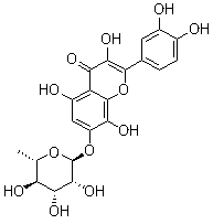 CAS 登录号：94696-39-6, 棉皮素-7-O-吡喃鼠李糖苷