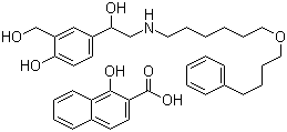 structure of CAS# 94749-08-3, Salmeterol xinafoate