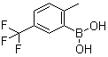 [2-Methyl-5-(trifluoromethyl)phenyl]boronic acid molecular structure (CAS 947533-96-2)