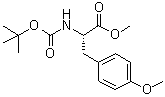 structure of CAS# 94790-24-6, N-tert-Butoxycarbonyl-O-methyl-L-tyrosine methyl ester