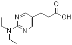 2-(二乙基氨基)-5-嘧啶丙酸分子结构 (CAS 948006-29-9)
