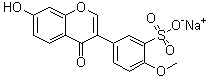 CAS # 949021-68-5, Sodium formononetin-3'-sulfonate, 5-(7-Hydroxy-4-oxo-4H-1-benzopyran-3-yl)-2-methoxybenzenesulfonic acid sodium salt (1:1)