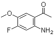 structure of CAS# 949159-97-1, 1-(2-Amino-4-fluoro-5-methoxyphenyl)ethanone