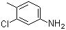 structure of CAS# 95-74-9, 3-Chloro-4-methylaniline