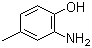 structure of CAS# 95-84-1, 2-Amino-p-cresol