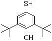 structure of CAS# 950-59-4, 2,6-二叔丁基-4-巯基苯酚