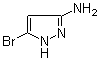 structure of CAS# 950739-21-6, 5-Bromo-1H-pyrazol-3-amine