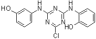 CAS # 950861-69-5, 2-[[4-Chloro-6-[(3-hydroxyphenyl)amino]-1,3,5-triazin-2-yl]amino]phenol