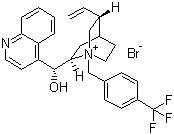 structure of CAS# 95088-20-3, N-(4-三氟甲基苄基)辛可宁溴化物