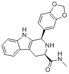 CAS # 951661-82-8, (1R,3R)-1-(1,3-Benzodioxol-5-yl)-N-methyl-2,3,4,9-tetrahydro-1H-pyrido[3,4-b]indole-3-carboxamide