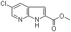 Methyl 5-chloro-1H-pyrrolo[2,3-b]pyridine-2-carboxylate molecular structure (CAS 952182-19-3)