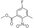 Methyl 5-fluoro-3-methyl-2-nitrobenzoate molecular structure (CAS 952479-97-9)