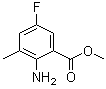 CAS 登录号：952479-98-0, 2-氨基-5-氟-3-甲基苯甲酸甲酯