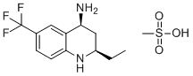 CAS 登录号：952582-02-4, (2R,4S)-2-乙基-6-(三氟甲基)-1,2,3,4-四氢喹啉-4-胺甲磺酸盐