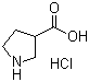 Pyrrolidine-3-carboxylic acid hydrochloride molecular structure (CAS 953079-94-2)