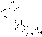 (alphaS)-alpha-[[(9H-Fluoren-9-ylmethoxy)carbonyl]amino]-2H-tetrazole-5-propanoic acid molecular structure (CAS 954147-35-4)